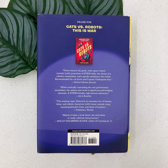 Cats Vs. Robots Now With Fleas Margaret Stohl Lewis Peterson Hardcover Book - Picture 3 of 7